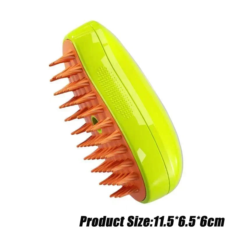 Humidifying hair removal brush