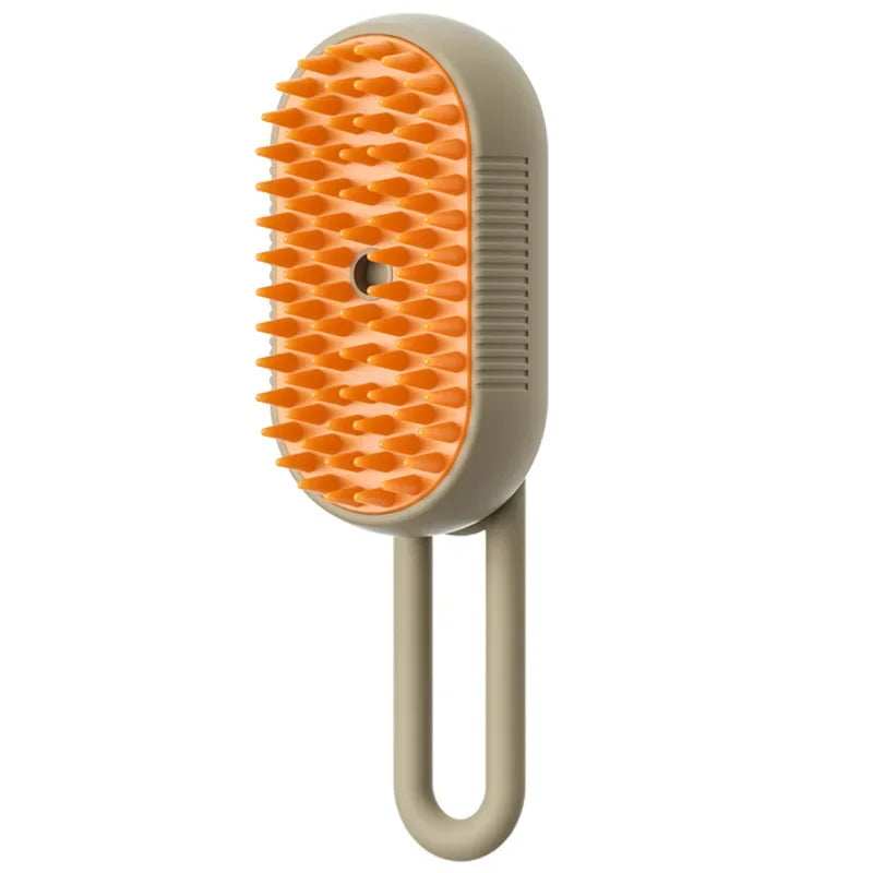 Humidifying hair removal brush